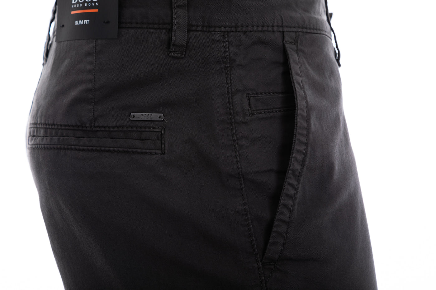 BOSS Schino-Slim-Shorts 2 Short in Charcoal Pocket