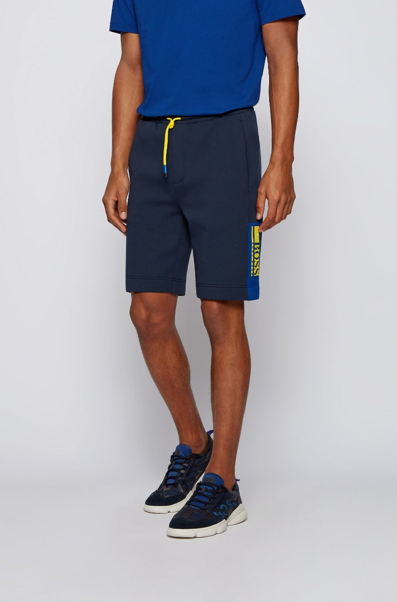 BOSS Headlo 1 Sweat Short in Navy