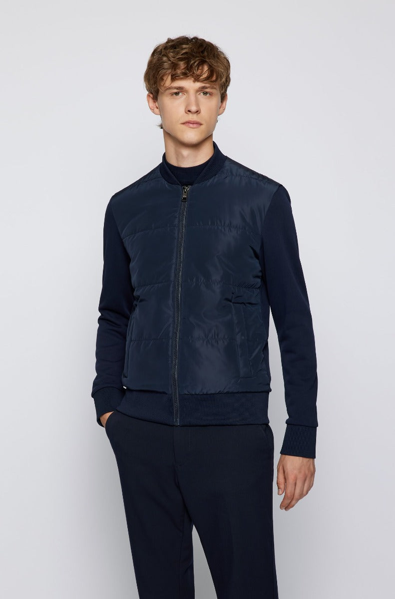 BOSS Skiles 38 Sweatshirt in Dark Blue BOSS Norton Barrie