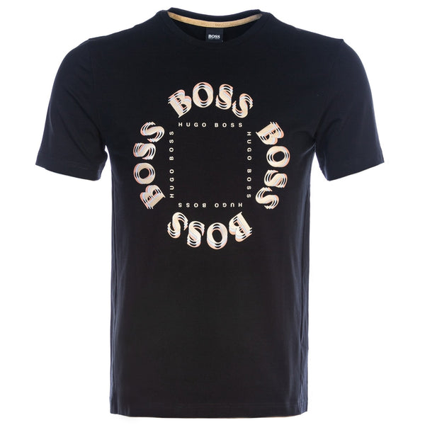 Hugo boss t shirt black and gold new arrivals