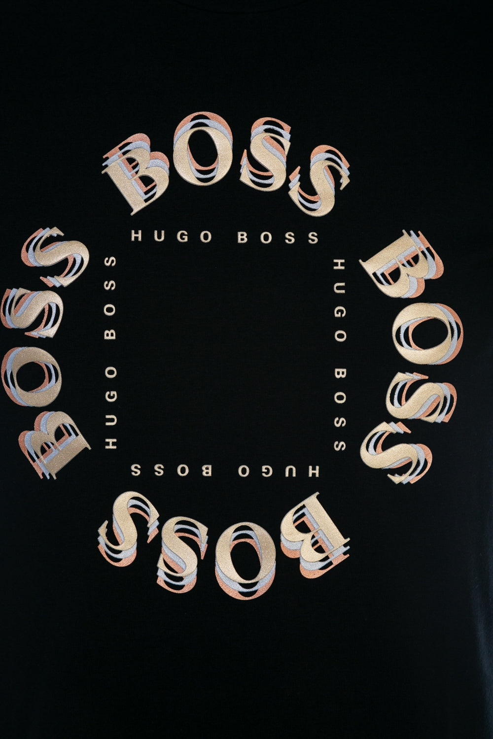 Boss t shirt gold best sale