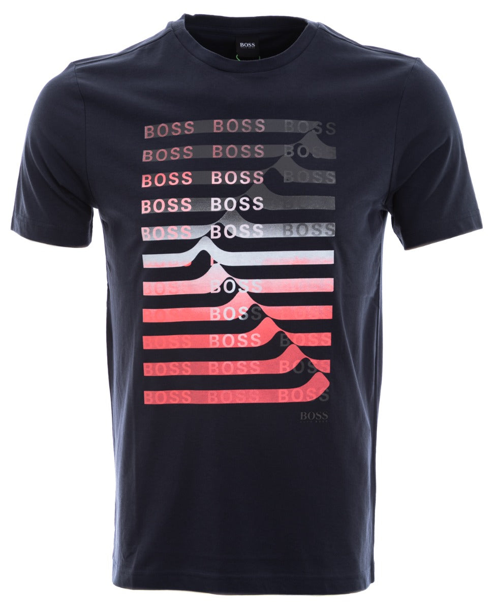 BOSS Teeonic T Shirt in Navy
