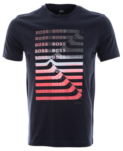 BOSS Teeonic T Shirt in Navy