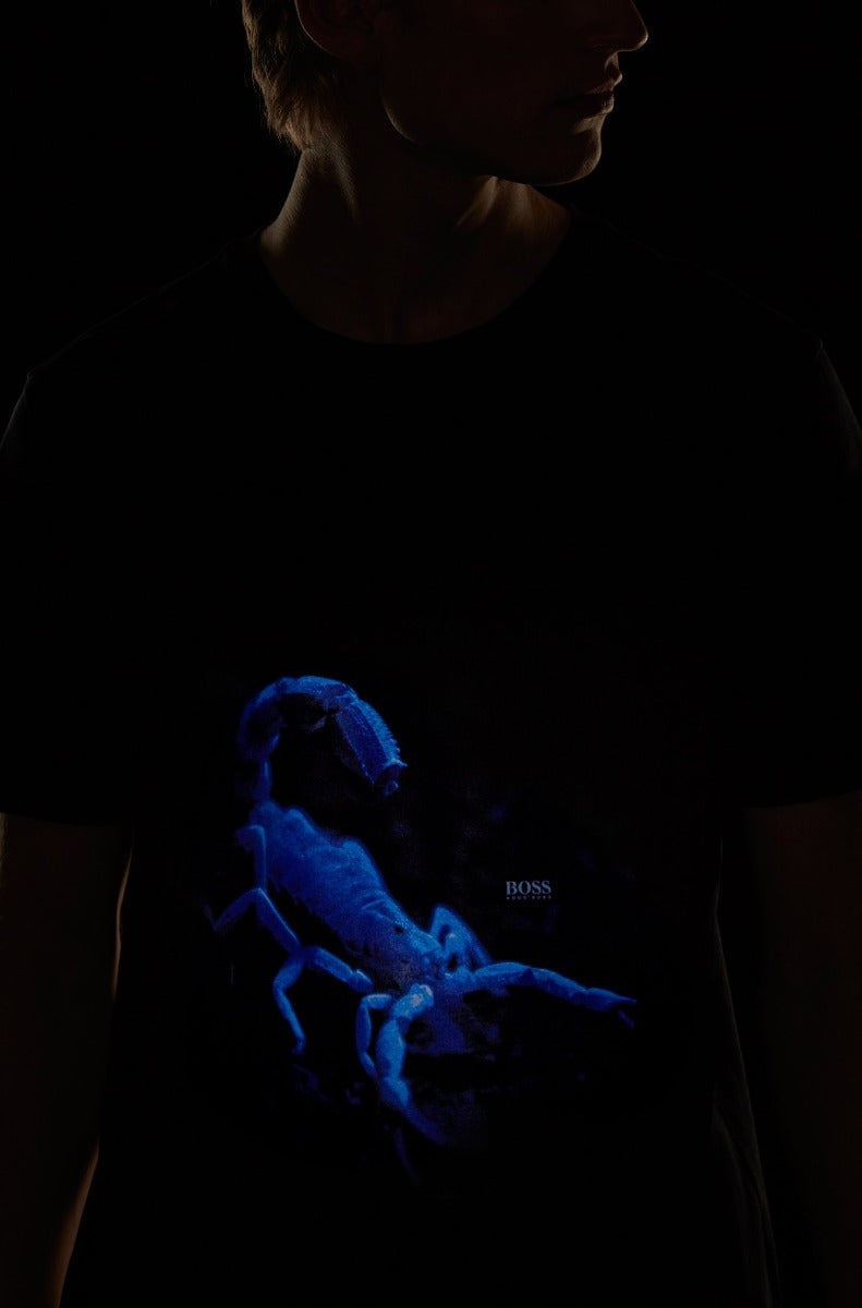 BOSS Terisk T Shirt in Black 003 Glow 