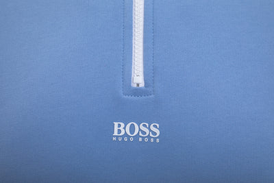 BOSS Zapper 2 Sweat Top in Baby Blue Logo