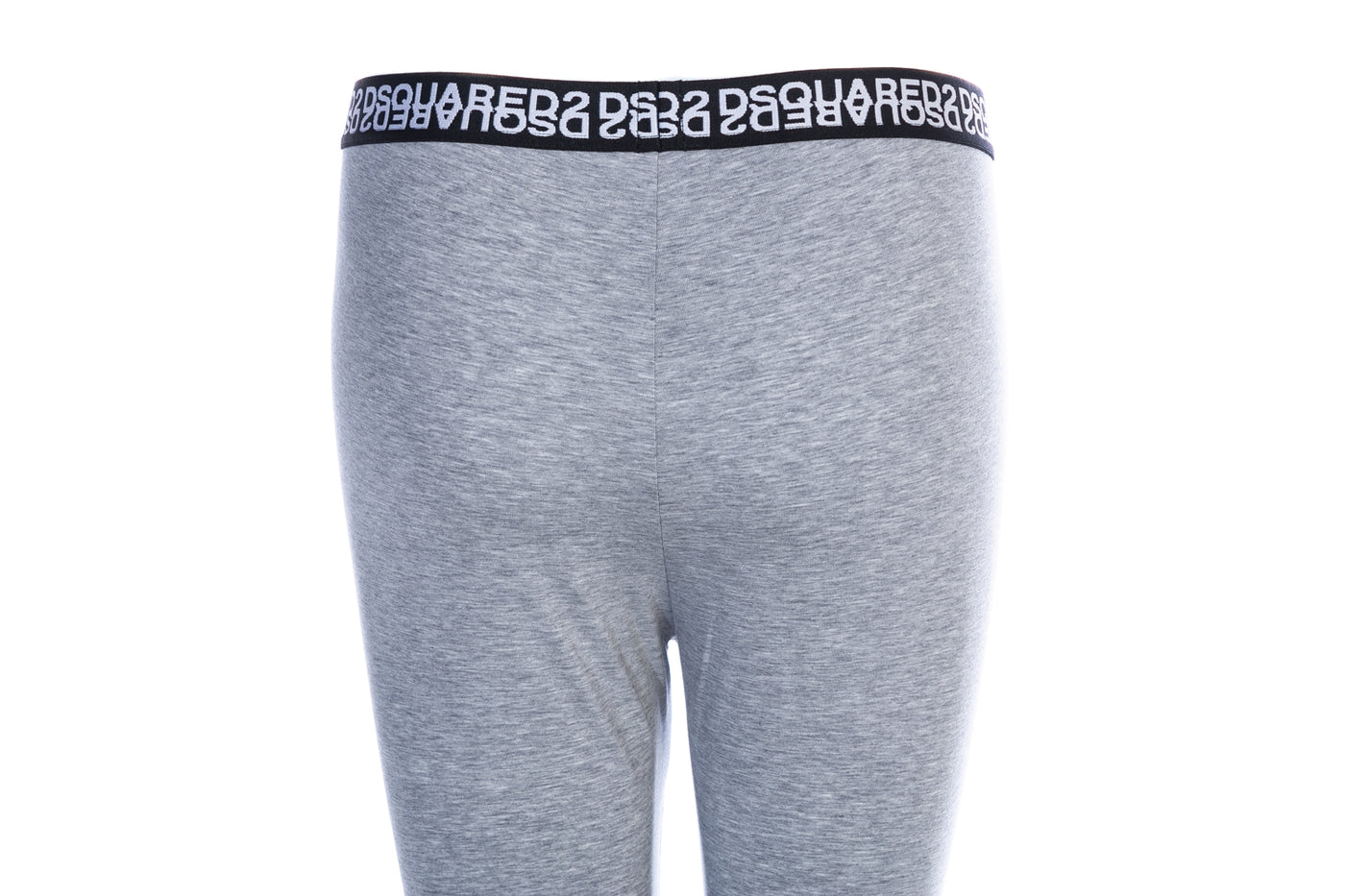 Dsquared2 Mirrored Logo Ladies 3/4 Leggings in Grey Seat