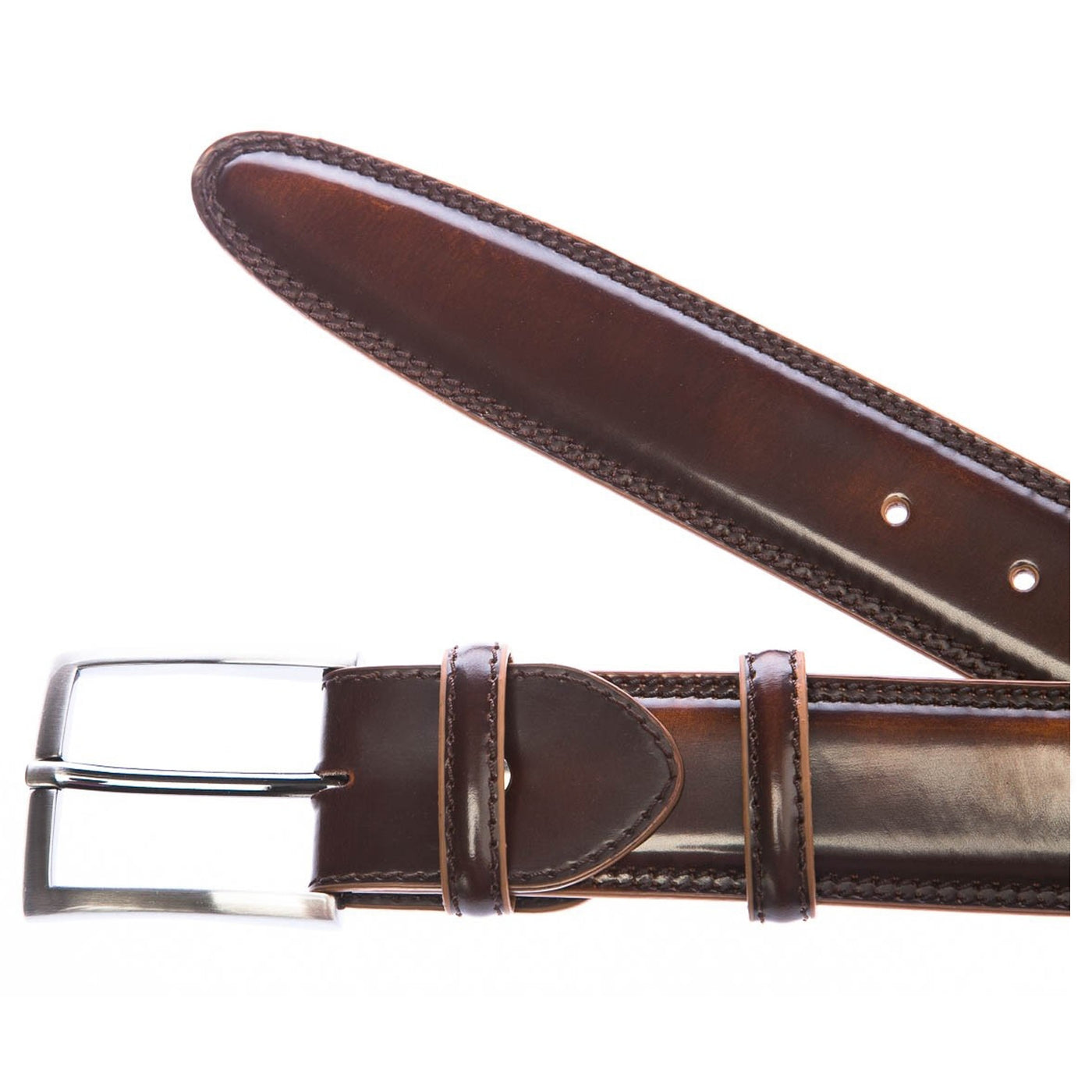 Elliot Rhodes Antique Shine Belt in Tan