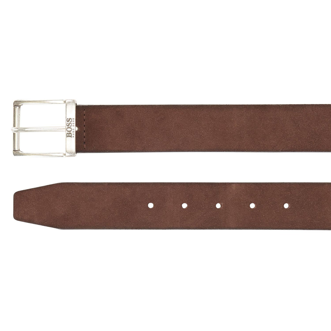 BOSS Joni-SD_sz_35 Suede Belt in Brown