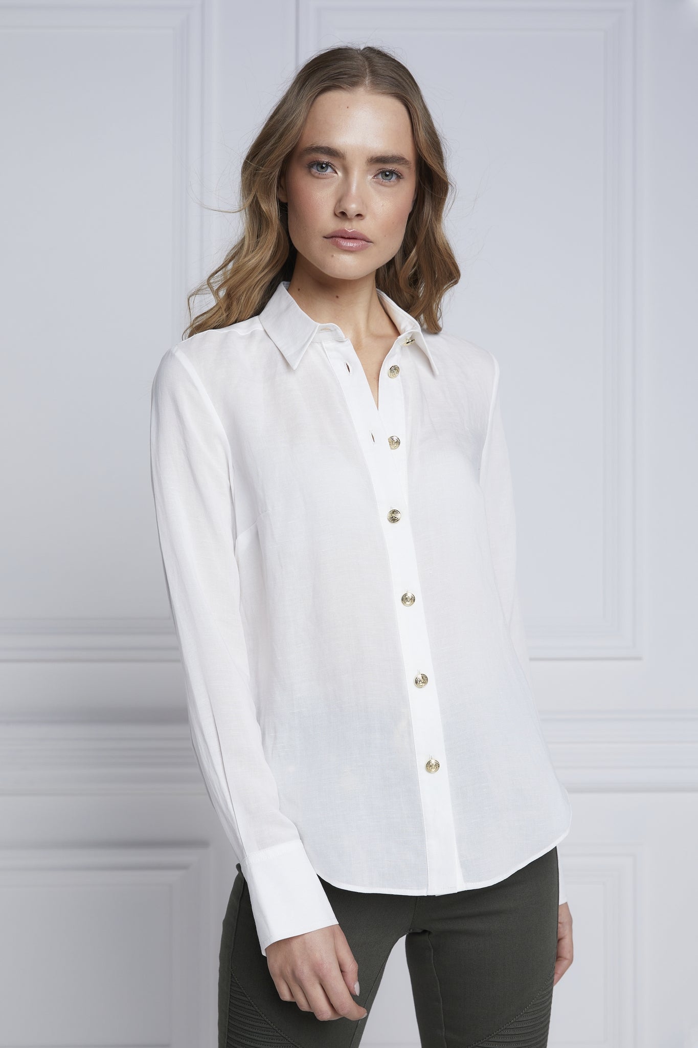 Holland Cooper Classic Ladies Shirt in White