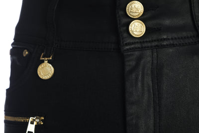 Holland Cooper Coated Jodhpur Ladies Jean in Black Fly