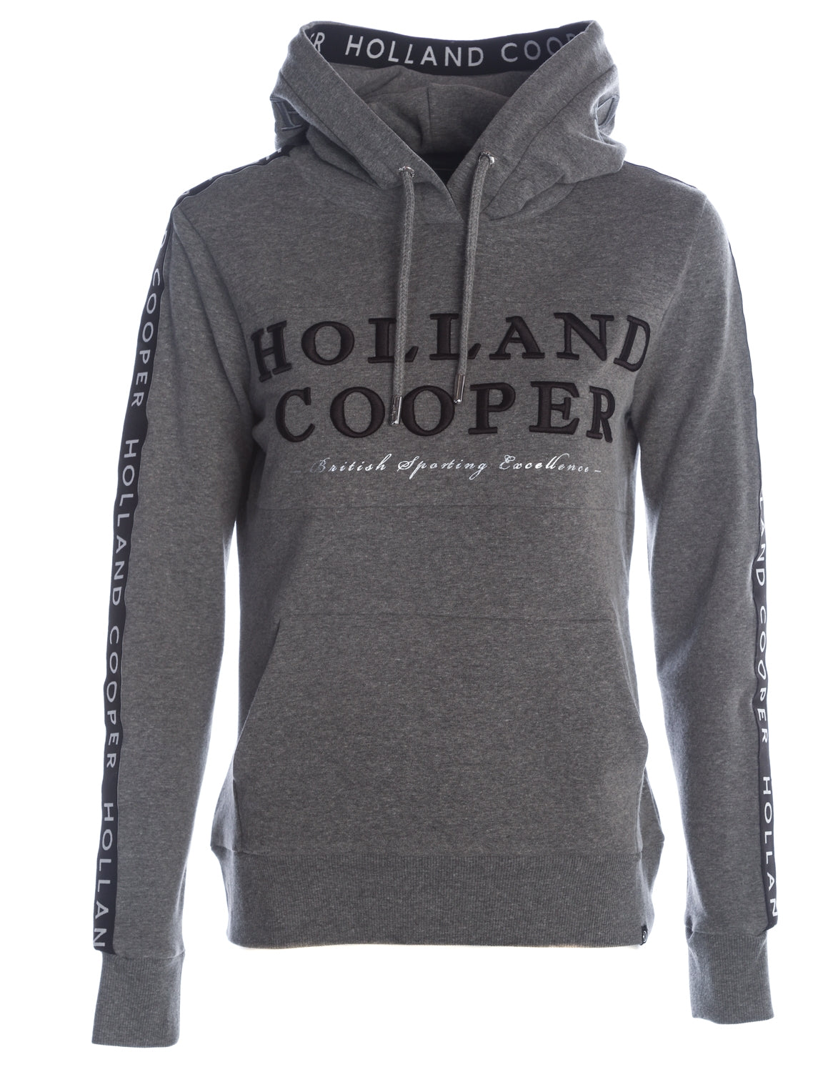 Holland Cooper Deluxe Ladies Hoodie Sweat Top in Grey