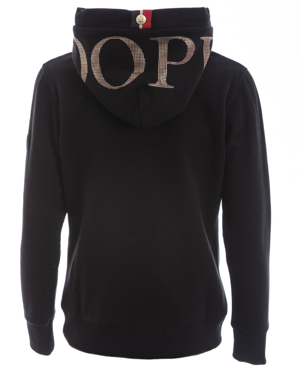 Holland Cooper Essential Hoodie in Black Gold Holland Cooper Norton Barrie