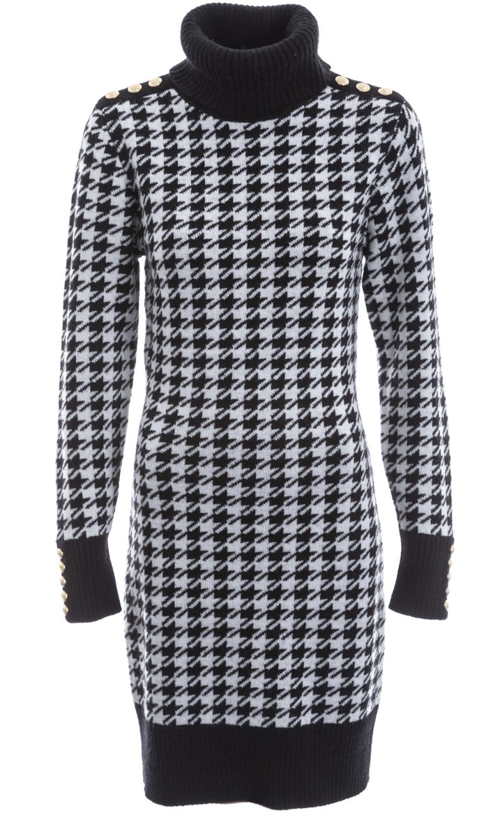 Houndstooth jumper dress cheap