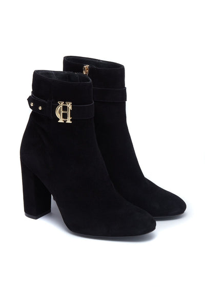 Holland Cooper Mayfair Suede Ankle Boot in Black Pair