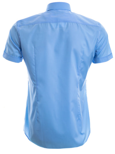 BOSS Jats Short Sleeve Shirt in Sky Blue