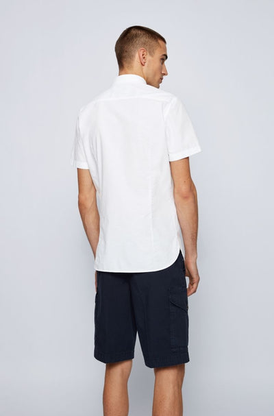 BOSS Magneton_1_Short Short Sleeve Shirt in White