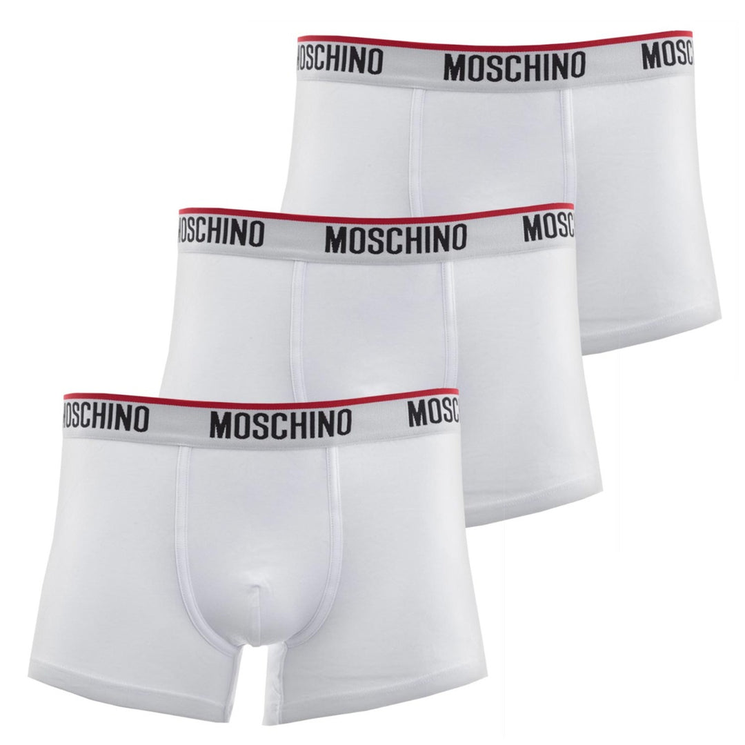 Moschino Underwear Tri Pack Boxers in White Moschino Underwear