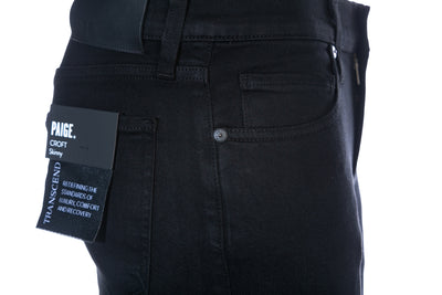 Paige Croft Jean in Black Shadow Pocket