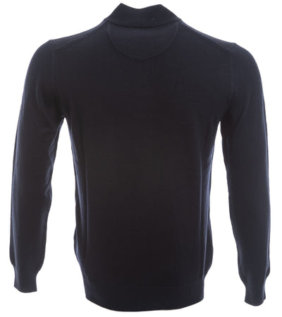 Remus Uomo 1/4 Zip Knitwear in Navy