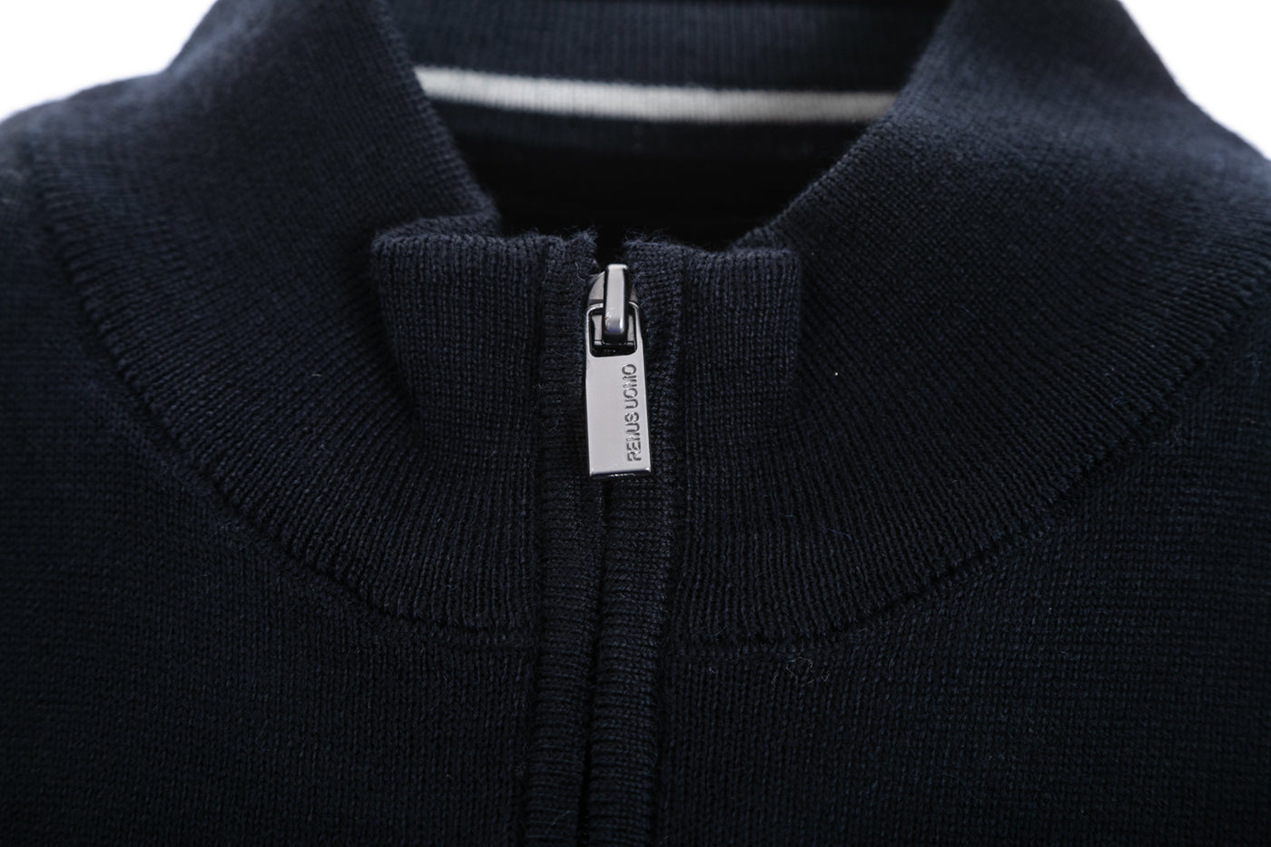 Remus Uomo 1/4 Zip Knitwear in Navy