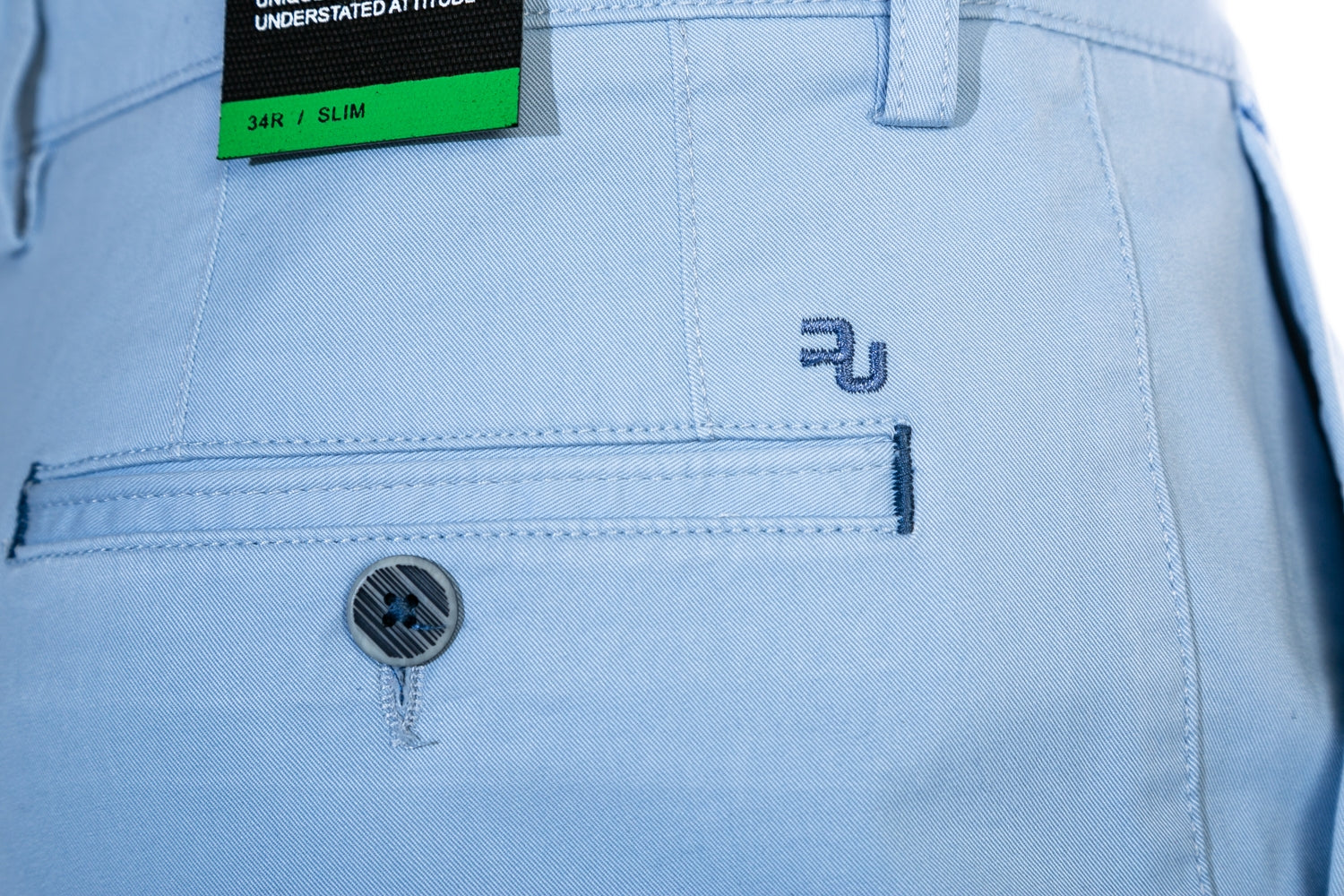 Remus Uomo Cotton Stretch Short in Sky Blue I Remus Uomo I Norton Barrie