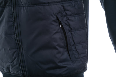 Remus Uomo Quilted Nylon Zip Through Jacket in Navy