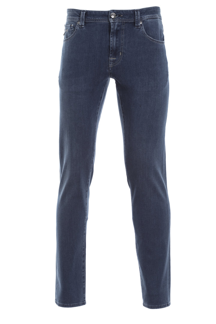 Awdis Mens Leo Straight Jeans - Stretch Denim, 5 Pocket, Light Blasting, Sizes 28-38 Regular & Long