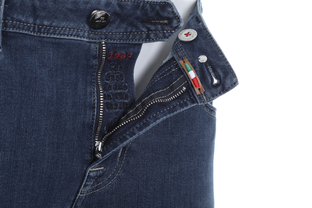 Tramarossa Leonardo Slim D488 Jean in Mid Blue Wash – Norton Barrie